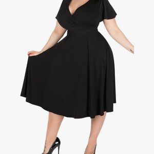 Nemidor V-Neck Midi Dress